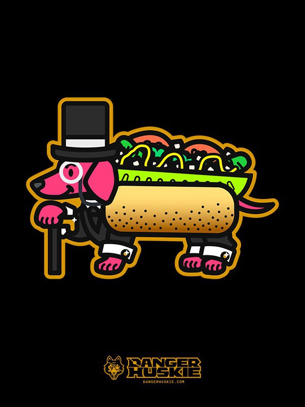 When you're a little dachshund that's also a Chicago dog, the only option is to ring in the New Year the classiest way possible.