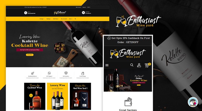 #Enthusiast - #Wine #Yard Shop - #Prestashop #Responsive #Theme #eCommerce #Website #Design #Template