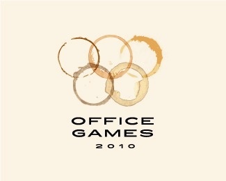 Office Games 2010 #logo #color #humor