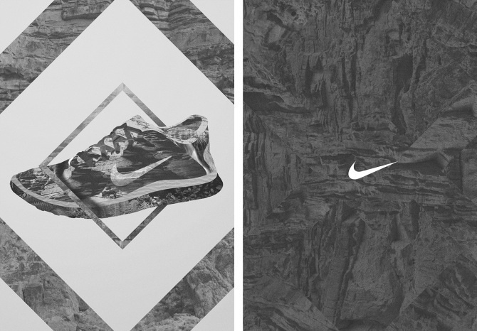 Nike - Elemental Artworks - Quentin Deronzier #element #nike #rock #geometric