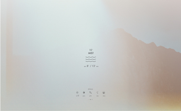 WHTR on Behance #screensaver #weather #icon #icons #set #app #concept #layout #osx