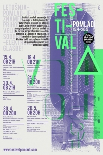 Festival Pomladi | vbg.si - creative design studio #music #print #flyer