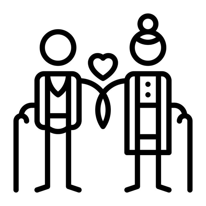 See more icon inspiration related to old, elderly, old woman, valentines day, old man, couple, family, love and people on Flaticon.
