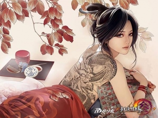 Tattoo Illustrations by Zhang Xiaobai | Cuded #tattoo #zhang #illustrations #xiaobai