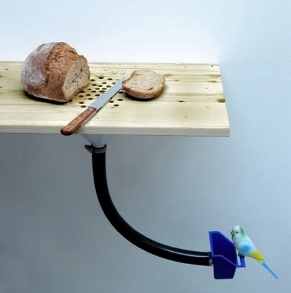 Timesaver DIY: Combination Cutting Board and Bird Feeder : TreeHugger #feeder #board #bread #bird