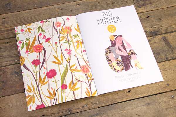 Nobrow – Big Mother # 3: Riikka Sormunen (Limited Edition of 2000) #plants #girl #big #publication #eye #illustration #mother #nobrow