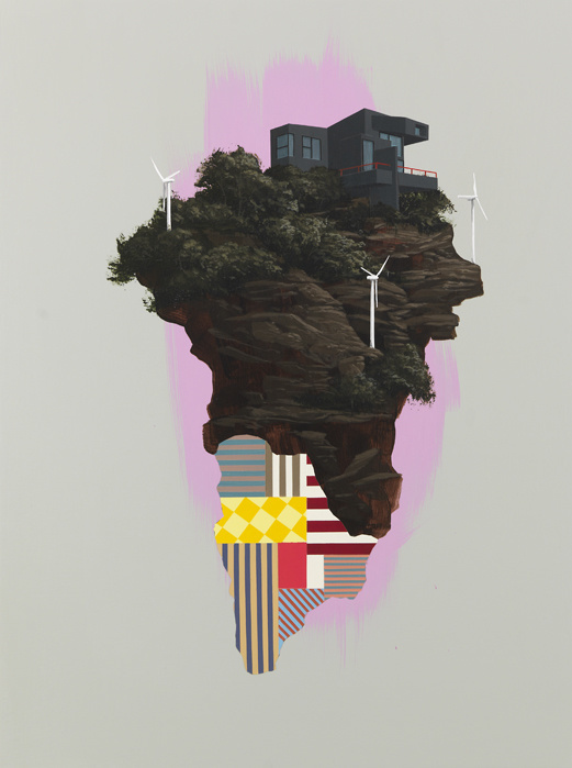 Facing East 2 Acrylic on wood panel, 16x12 in, 41x31 cm