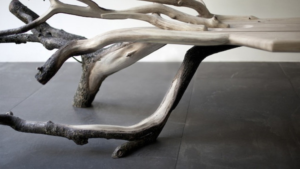 CJWHO ™ (FallenTree: Half Tree, Half Bench by Benjamin...) #tree #design #bench #wood #furniture #photography #clever