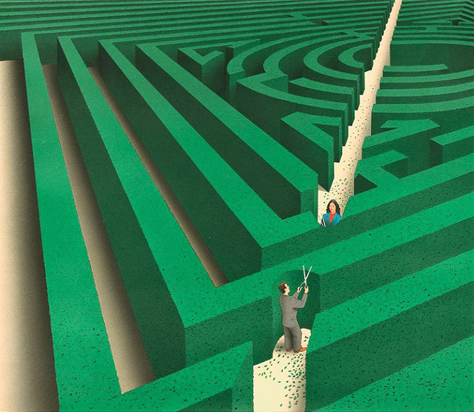 illustration, guy billout, abstract