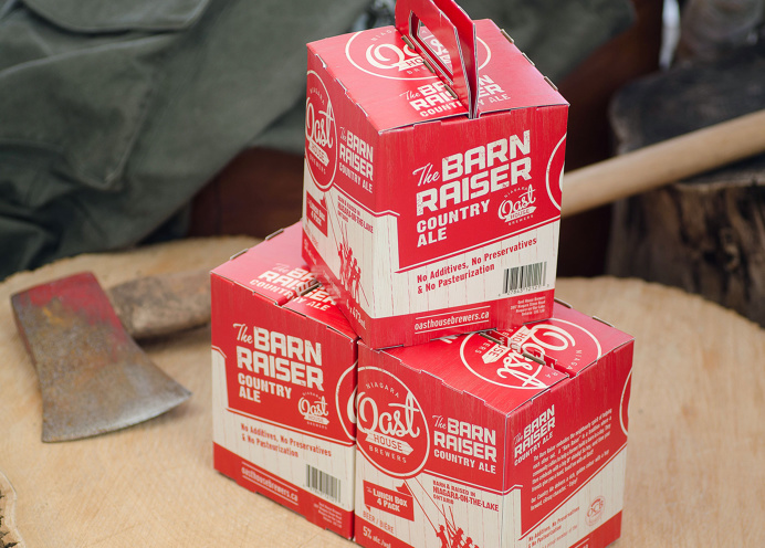 beer, box, package, barn, red, box