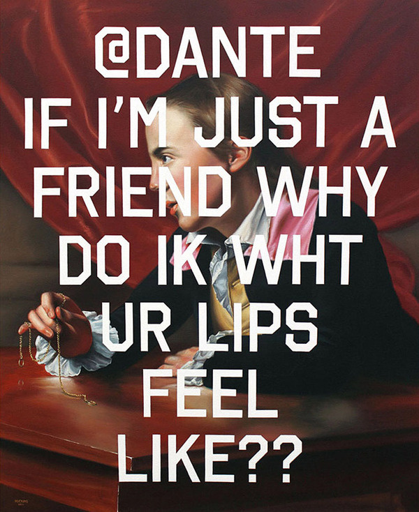 shawn huckins: twitter and sms 18th century portrait paintings #art