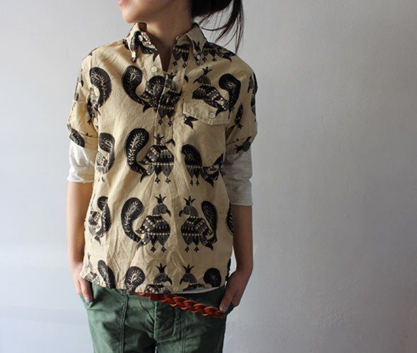 pharaohsfury:madamecuriewasmymother:FWK By Engineered Garments #pattern #prints #shirt
