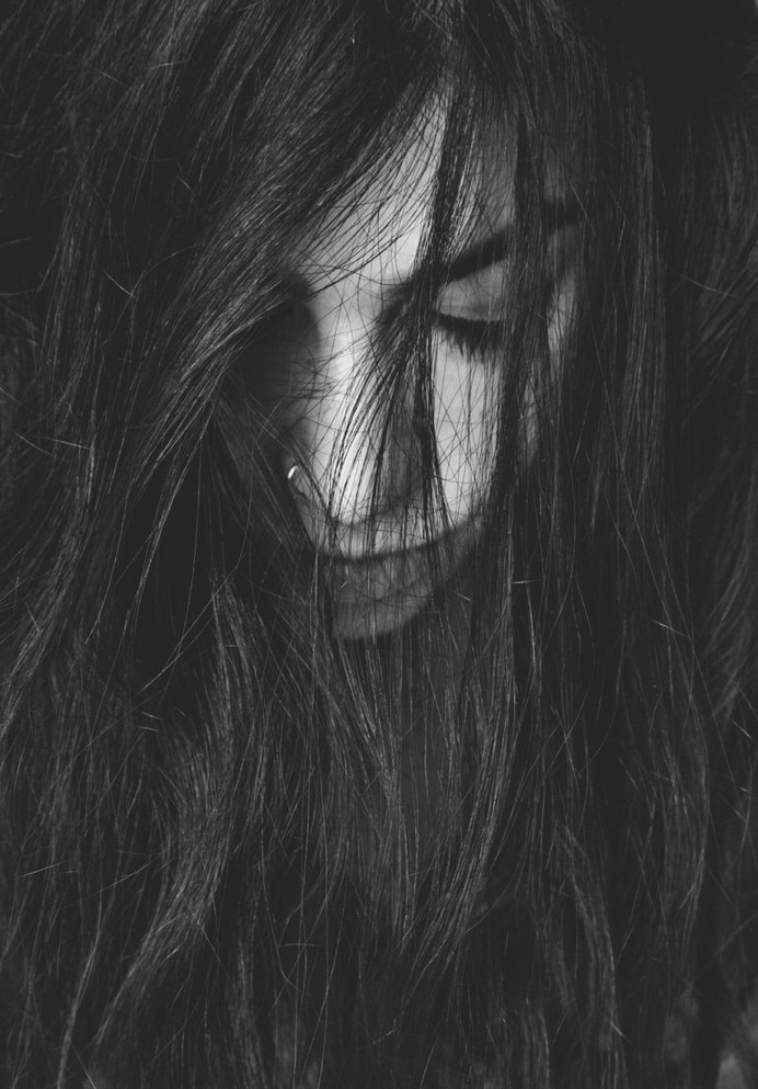 Woman hair over face bristol photo by Ewelina Karezona Karbowiak