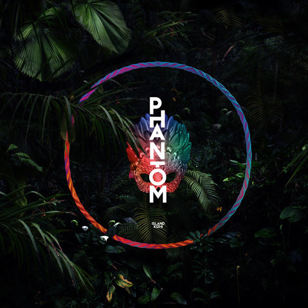 "PHANTOM" - Island Kizhi Artwork by Quentin Deronzier #tropical #phantom #kizhi #artwork #island #mask #music #forest #dark