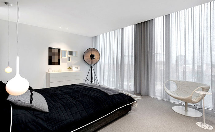 Architecton Designed Residences with Sophisticated Architectural Style in Melbourne - bedroom, bedroom design, bed, bedroom decorating, #bed