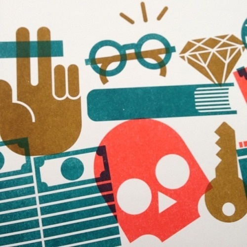Close up of other color of my print #risograph