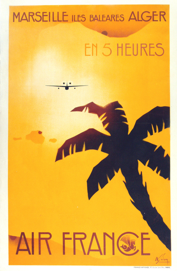 http://vepca.files.wordpress.com/2011/06/air france marseille.jpg #flight #airplane #air #france #travel #poster