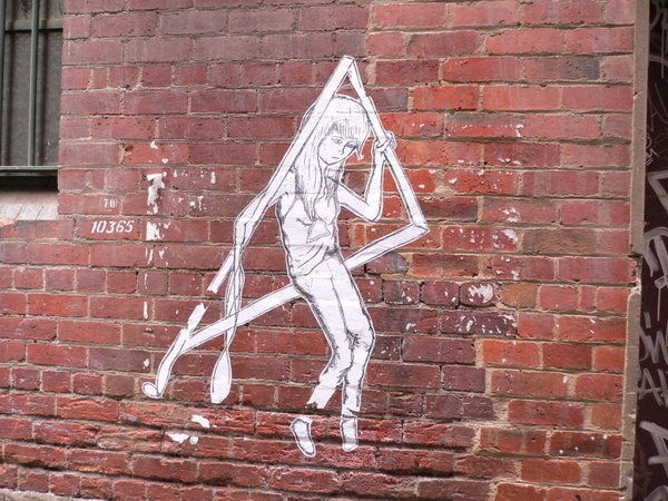 Melbourne Street Art #pavement #art #street