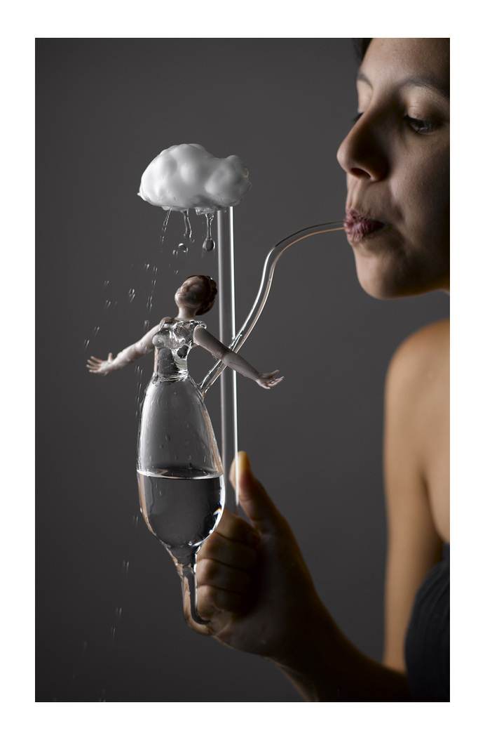 Carmen Lozar - artnau | artnau #glass #rain #sculpture #cloud