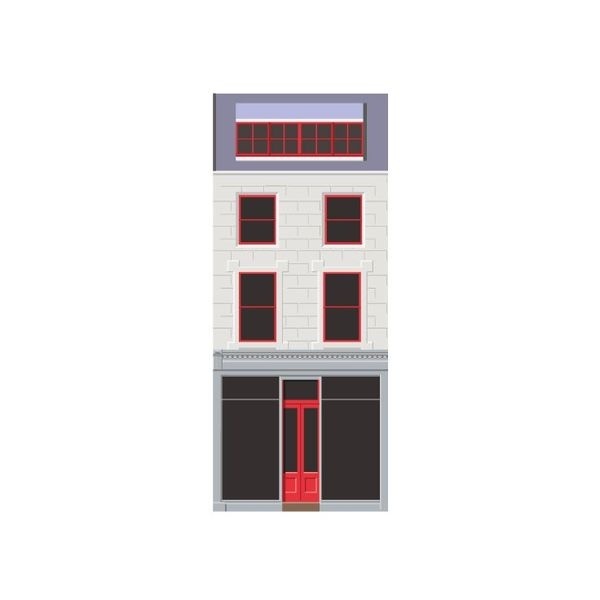 House from Greater Grassmarket logo. By Eighthdaydesign.com #illustration #vector #house