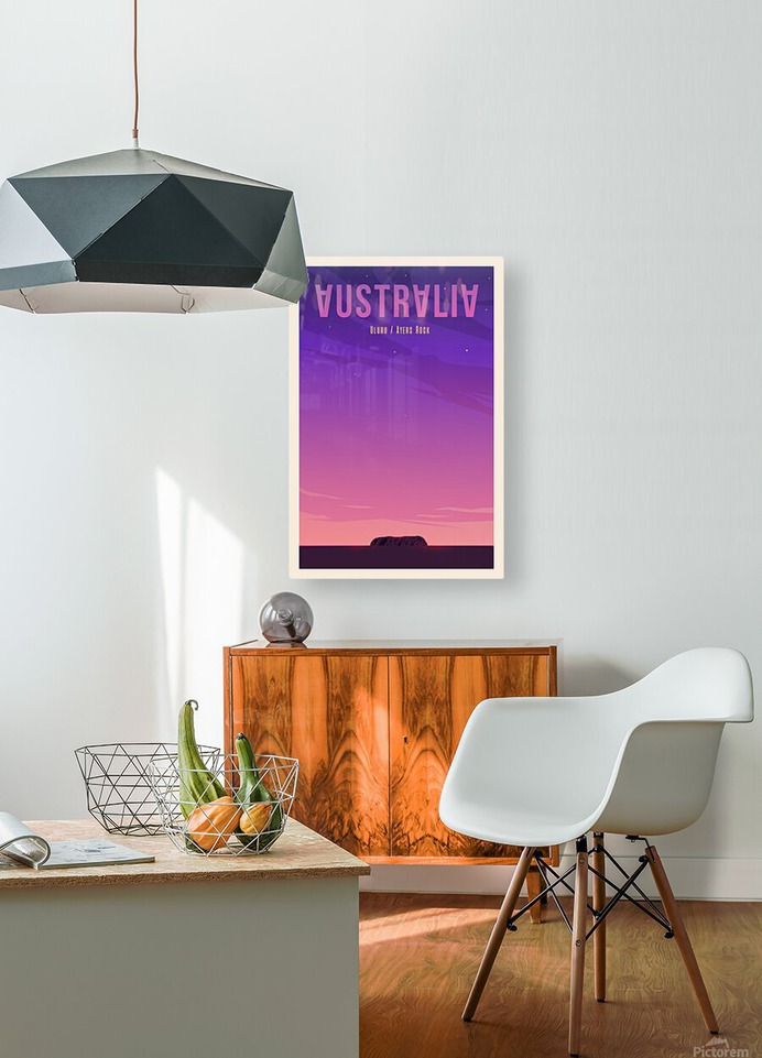 Australia  HD Metal print with Floating Frame on Back