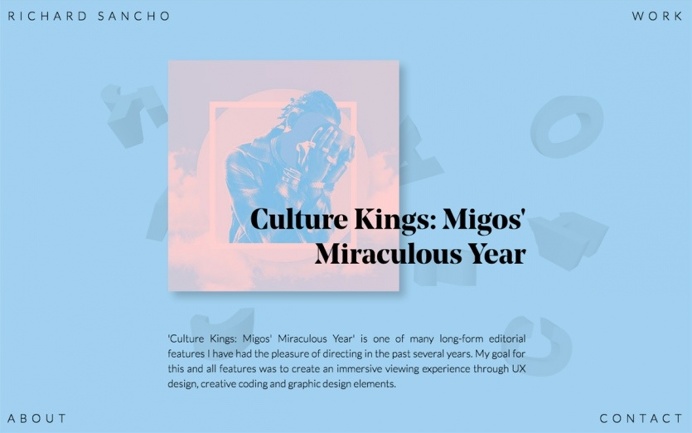 Richard Sancho - Mindsparkle Mag - Richard Sancho is a leader in creative direction, design and product innovation whose website is awarded