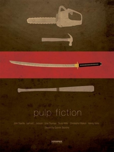 I Watch Stuff - More Tarantino Posters -- In That Minimalist Style That's All the Rage! #design #tarantino #poster #film #minimalist