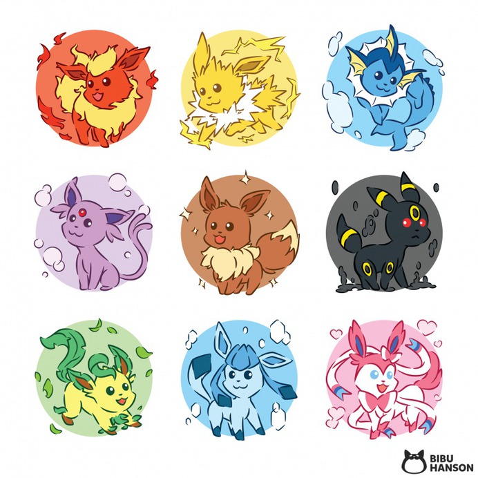 Pokemon Eevee's Evolutions