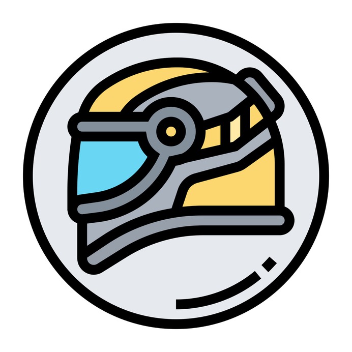 See more icon inspiration related to helmet, sports and competition, Crash helmet, adventure sports, accessory, racing, safety, protection, race, fashion, motorcycle, motorbike, sports and security on Flaticon.