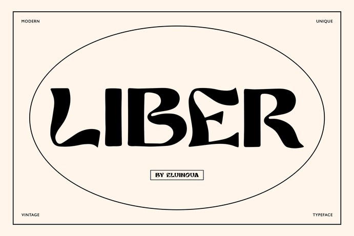 Liber retro font