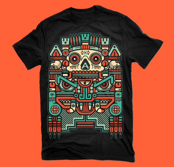 XOLOTL "EL ANIMAL" on Behance #vector #xolotl #shirt #black #illustration #colors #vintage #art #man
