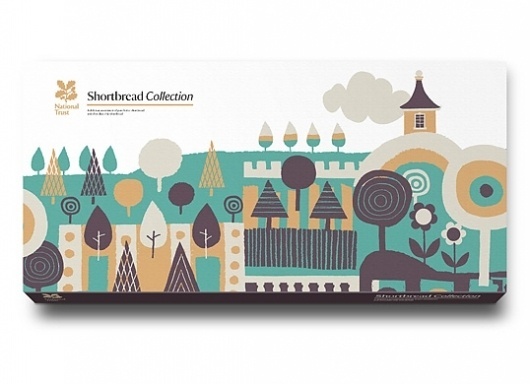 National Trust : Lovely Package . Curating the very best packaging design. #packaging #biscuits #illustration #national #trust