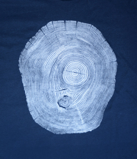Fourth is King x Bryan Nash Gill: Locust Navy #woodcut #tree #tshirt #art #streetwear #fashion