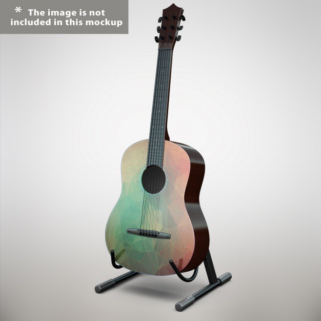 Guitar mock up design Free Psd. See more inspiration related to Mockup, Music, Design, Template, Web, Website, Guitar, Mock up, Templates, Website template, Mockups, Up, Musical instrument, Musical, Web template, Instrument, Realistic, Real, Web templates, Mock ups, Mock and Ups on Freepik.