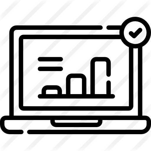 See more icon inspiration related to laptop, graph, graphic, technology, stats, statistics, laptop computer, business and finances and line chart on Flaticon.