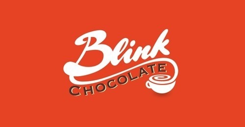 Blink Chocolate: #creative #text #based #design #logo #typography