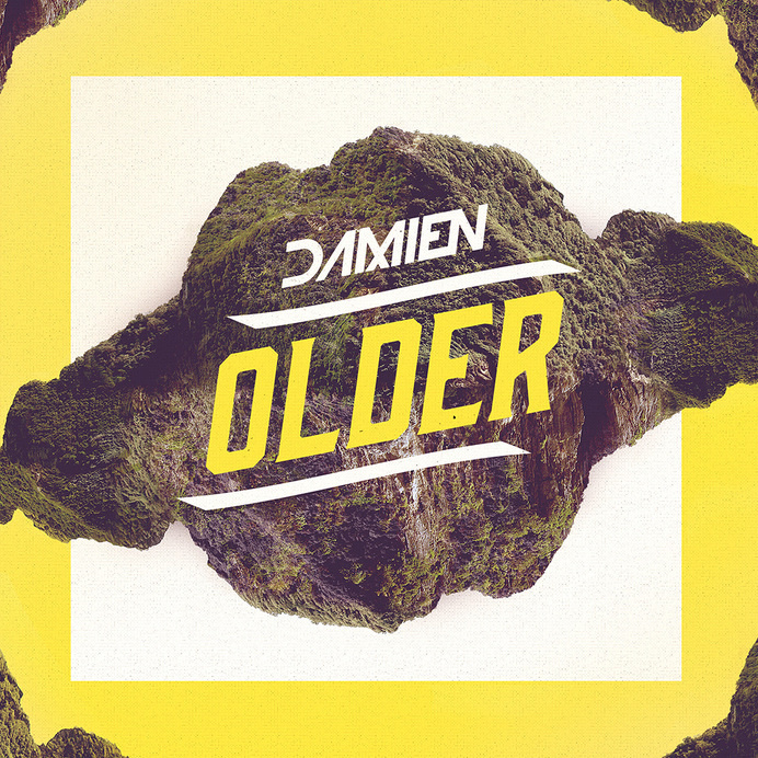 Cover art and facebook banner for Damien's 2013 single "Older" #design #cover #illustration #art #typography