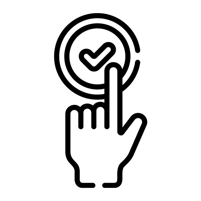 See more icon inspiration related to check, tick, hand, shapes and symbols, hands and gestures, check mark, checked, interface and signs on Flaticon.