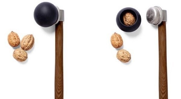 Get cracking with the Nut Hammer. Break nutshells and spare your counter the messy cleanup. #nut #nutcracker #modern #nutshells #design #home #product #kitchen #hammer #style