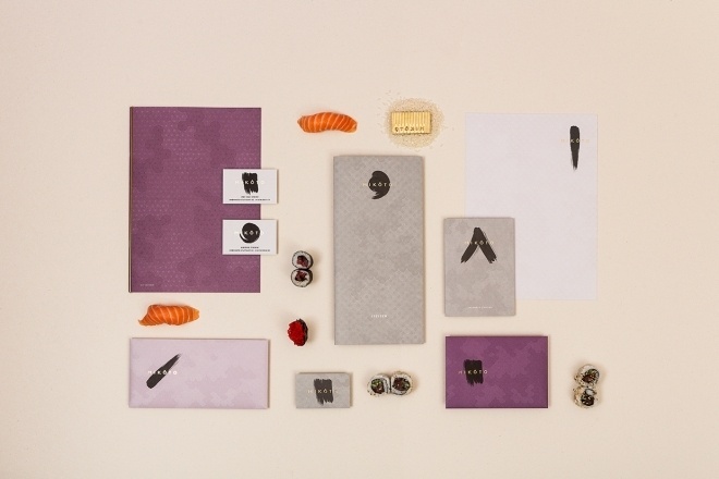 A delicious brand identity for a sophisticated new Japanese restaurant in Stuttgart | Creative Boom #sushi #brand #identity #stationery #pastel