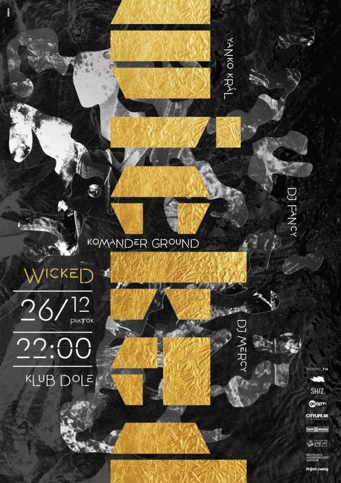 Wicked Poster #design #graphic #club #poster #hop #hip #typography