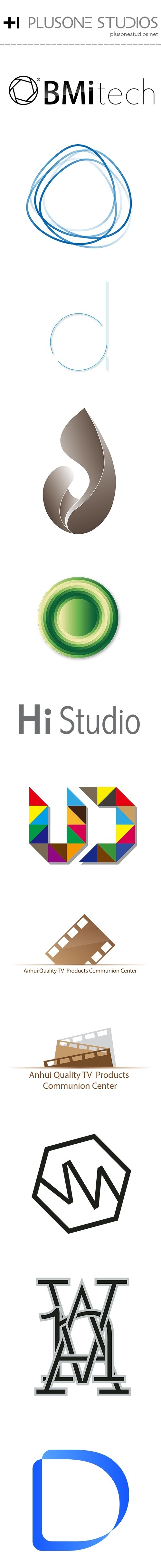 logo design of plusone studios #logo #design