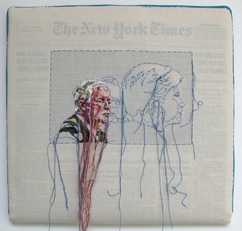 Lauren DiCioccio #thread #newspaper #art