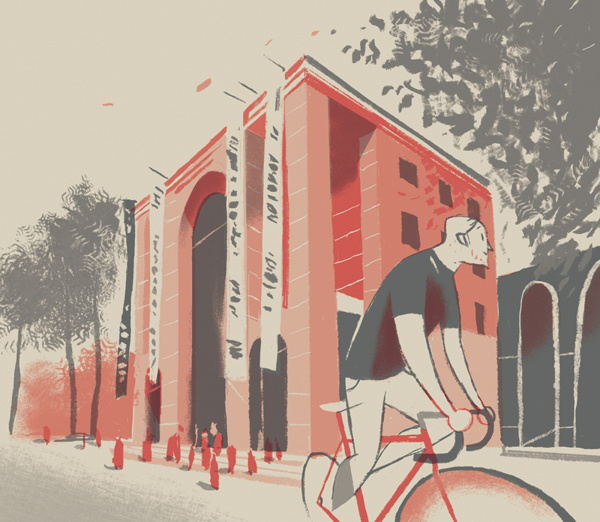 CITY CYCLING GUIDES Europe on Behance #muted #city #illustration #cycling #drawing