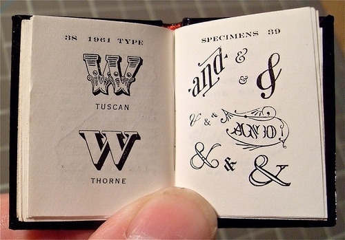 Typeverything.com - Miniature Book / Big Type Book... - Typeverything #typography