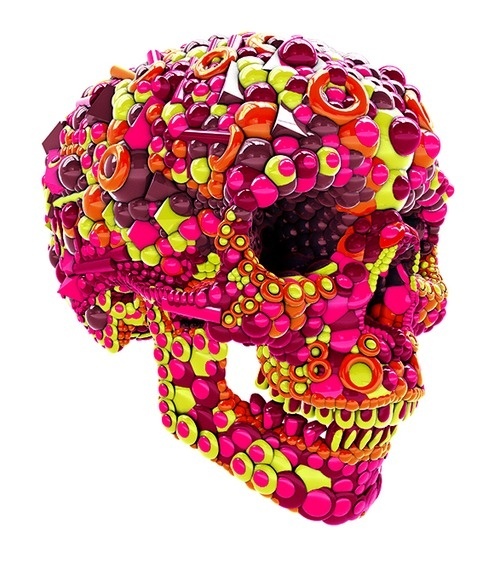 Do you Like this artwork? #illustration #3d #skull