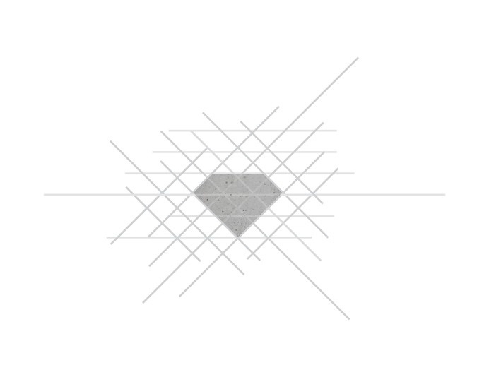 VERONICA MAE | diamond in the rough brand #concrete #diamond #design #graphic #veronica #brand #mae