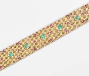 Smaragd-Rubin-Bracelet