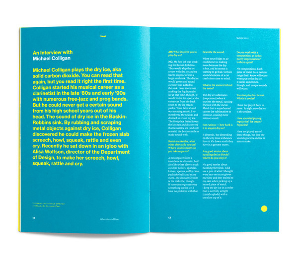 Leo Burnett Dept. of Design Booklet #print #layout #grid #spread #helvetica