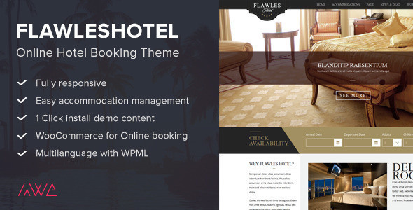 Hotel Booking WordPress Theme